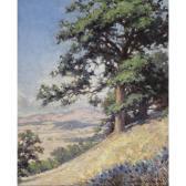 HOLDEN James Albert 1881-1956,SUNNY CALIFORNIA HILLSIDE VIEW,1910,Waddington's CA 2011-12-13