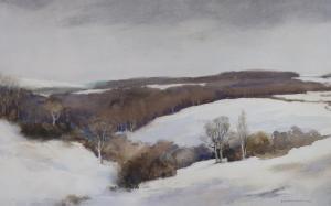 HOLDING Edgar Thomas 1870-1952,Halnaker, Sussex, in winter,Gorringes GB 2021-11-01