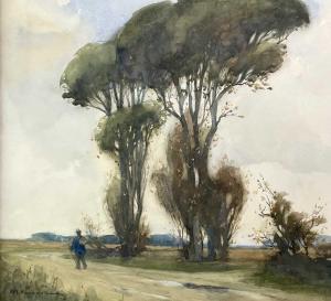 HOLDING Edgar Thomas 1870-1952,The fen road,David Lay GB 2022-02-10