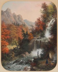 HOLDSTOCK Alfred Worsley 1820-1901,Falls of Muskoka,Heffel CA 2023-01-26