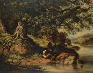 HOLDSTOCK Alfred Worsley 1820-1901,Hunters,Levis CA 2023-11-05