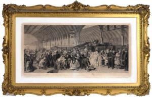 HOLL Francis 1815-1884,THE RAILWAY STATION; DERBY DAY,Mellors & Kirk GB 2019-02-06