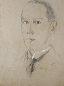 HOLLAND George Herbert Buckingham 1901-1986,portrait of a man,Burstow and Hewett GB 2023-01-25