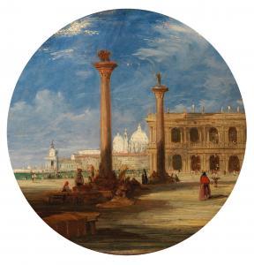 HOLLAND James 1799-1870,The Dogana from the Piazzetta, Venice,1845,Bonhams GB 2024-03-14