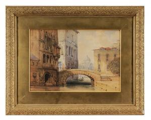 HOLLAND James 1799-1870,Venetian Canal,Brunk Auctions US 2013-09-21