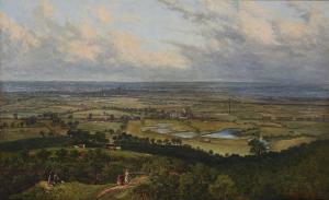 HOLLAND John I,View of Gerrard Wood from Tandle Hill, with Middle,1870,Rosebery's 2023-07-19
