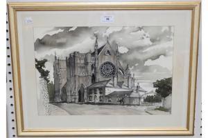 HOLLAND Neil 1956,Arundel Cathedral,Tooveys Auction GB 2015-07-15