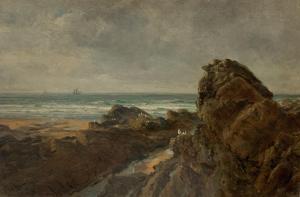 HOLLAND Sebastopol Samuel 1877-1911,A Misty Day, Bude, Cornwall,David Lay GB 2019-10-31