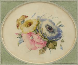 HOLLAND Thomas 1799-1870,study of flowers,Ewbank Auctions GB 2021-03-25