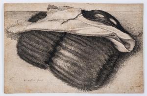 Hollar Wenceslaus 1607-1677,Dark Fur Double-Muff with black Half-Mask,1642,Forum Auctions 2023-10-12