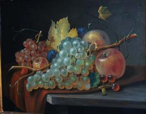 HOLLEN John Edward 1814-1881,Still Life with Fruit,1865,William Doyle US 2009-11-19