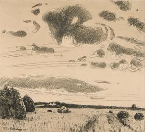 HOLLENBERG Felix,Abendwolken. Motiv aus Hiesfeld bei Dinslaken,1903,Winterberg Arno 2025-04-12
