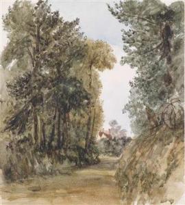 HOLLIS Thomas 1818-1843,A road near of Dulwich,1833,Palais Dorotheum AT 2011-11-04