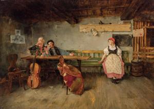 HOLLOSY Simon 1857-1918,Tavern Scene,Shannon's US 2019-10-24