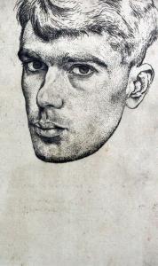 HOLLOWAY Edgar 1914-2008,Self portrait,Gorringes GB 2011-02-09