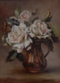 HOLLOWAY Milwyn,Still life of roses in a copper jug,Bamfords Auctioneers and Valuers GB 2016-04-13