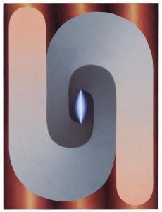 Hollowell Loie 1983,Linked Lingam in blue, gray, pink and copper,2018,Christie's GB 2018-09-27