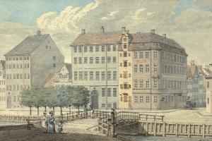 HOLM Christian Frederik 1804-1846,\“Parti af Christianshavns Kanal ved Snorrebroen\,Bruun Rasmussen 2022-06-08