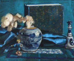 HOLM Ebba 1889-1967,Still life in blue,Bruun Rasmussen DK 2017-12-19