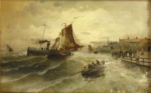 HOLM F 1800-1800,Paar Gemälde mit stürmischer Marine,Zeller DE 2012-09-13