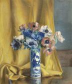 HOLM Harald Martin H 1866-1920,Stillleben mit Blumen in chinesischer Vase,Kastern DE 2017-12-02