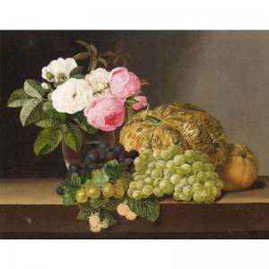 HOLM Line 1800-1800,still life with roses in a glass vase together wit,1834,Sotheby's GB 2004-10-28