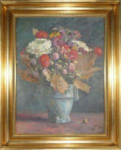 HOLM Ludvig 1884-1954,« Bouquet de fleurs »,1929,Audap-Mirabaud FR 2011-12-07