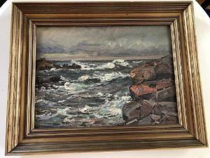 HOLM Ludvig 1884-1954,Coast scenery,Bruun Rasmussen DK 2022-02-03