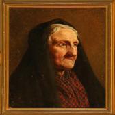 HOLM Niels Emil 1823-1863,Portrait of an old woman,1856,Bruun Rasmussen DK 2010-02-15