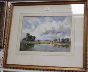 HOLMAN Edwin Charles Pascoe,Hampshire Landscape, near Ringwood,1938,Tooveys Auction 2018-07-11