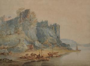 HOLMES George,A River Landscape, with Fisherfolk in the foregrou,1802,John Nicholson 2019-11-27