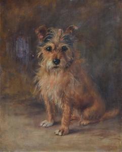 HOLMES PEGLER Mabell,Portrait of a long haired terrier,1898,Peter Wilson GB 2016-04-27