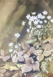 HOLMES Robert 1861-1930,flowers and fallen leaves,888auctions CA 2022-09-15
