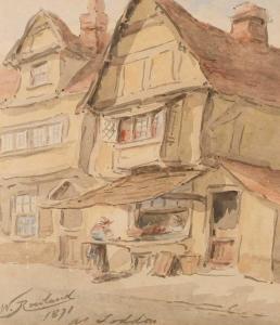 HOLMES WINTER Cornelius 1851-1935,Old Shop at Loddon, Norfolk,1871,Woolley & Wallis GB 2023-09-05