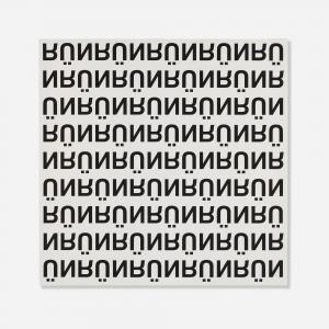 HOLMQVIST Karl 1964,Untitled (RUN UPSIDE DOWN),2015,Los Angeles Modern Auctions US 2023-08-01