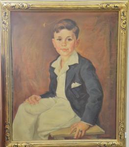 HOLMWOOD Loren 1892-1985,portrait of a young boy,Nadeau US 2018-08-18