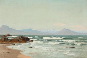HOLST Laurits Bernhard 1848-1934,Coastal scenery,1920,Bruun Rasmussen DK 2024-02-19