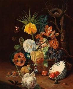 HOLSTAYN Josef 1930,Floral Still Life with Fruits,Palais Dorotheum AT 2021-05-06