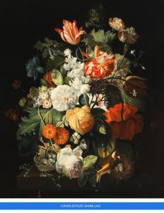HOLSTAYN Josef 1930,Prachtvolles Blumenbouquet mit Vogelnest,Palais Dorotheum AT 2023-06-26