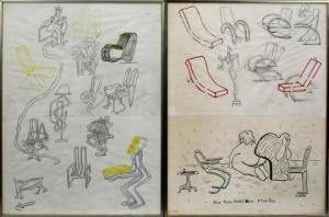 HOLSTEIN Pieter 1934,Een voorbeeld van stoelen,Venduehuis NL 2021-01-31