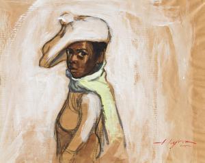 HOLSTON joseph 1944,Untitled (Boy in a Cap),1975,Swann Galleries US 2022-10-06