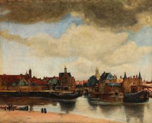HOLTEN Sofie 1858-1930,A view of Delft,Bruun Rasmussen DK 2021-06-28