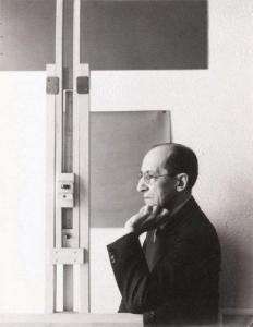 HOLTZMAN Harry 1912-1994,Portrait de Mondrian au chevalet,Aguttes FR 2011-03-18