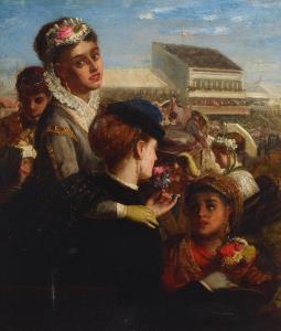 HOLYOAKE William 1834-1894,A day at the races,Bonhams GB 2022-11-08