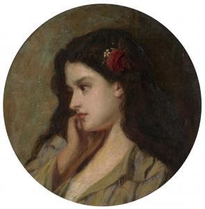 HOLYOAKE William 1834-1894,Portrait of a Lady,Leonard Joel AU 2023-05-30