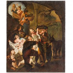 HOLZER Johann Evangelist 1709-1740,Adorazione dei pastori,Wannenes Art Auctions IT 2024-02-06