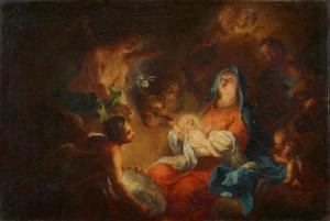 HOLZER Johann Evangelist 1709-1740,Die Anbetung des Kindes,Lempertz DE 2019-11-16