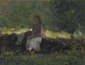 HOMER Winslow 1836-1910,ON THE FENCE,1878,Sotheby's GB 2019-05-21