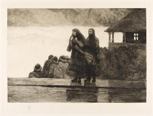 HOMER Winslow 1836-1910,Perils of the Sea,1888,Swann Galleries US 2024-04-18