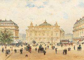 HOMO Alexandre 1840-1889,La place de l'Opéra, Paris,Rossini FR 2021-04-14